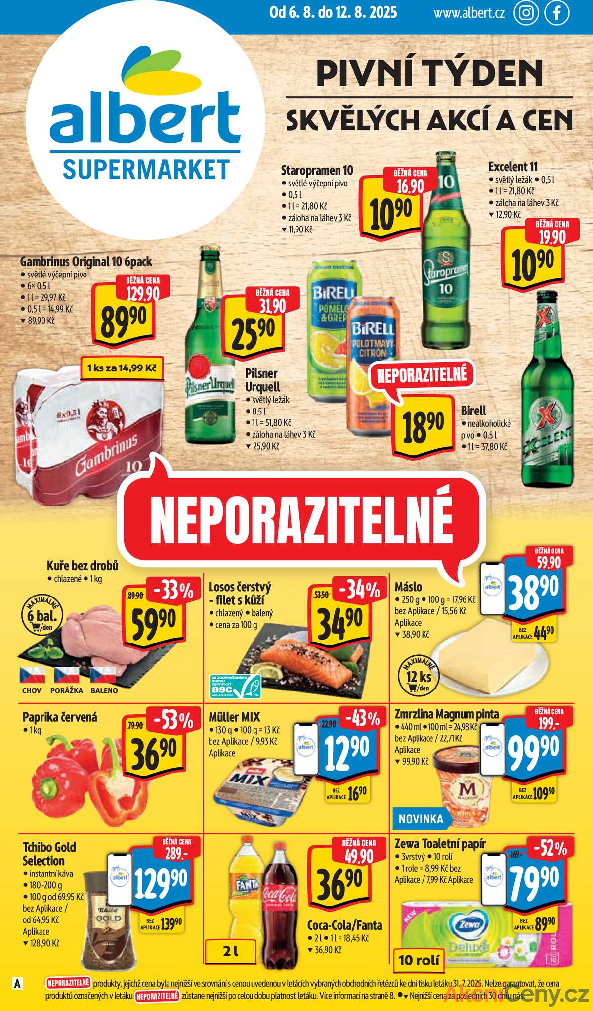 Albert Supermarket od 6.8. do 12.8.2025 strana 1