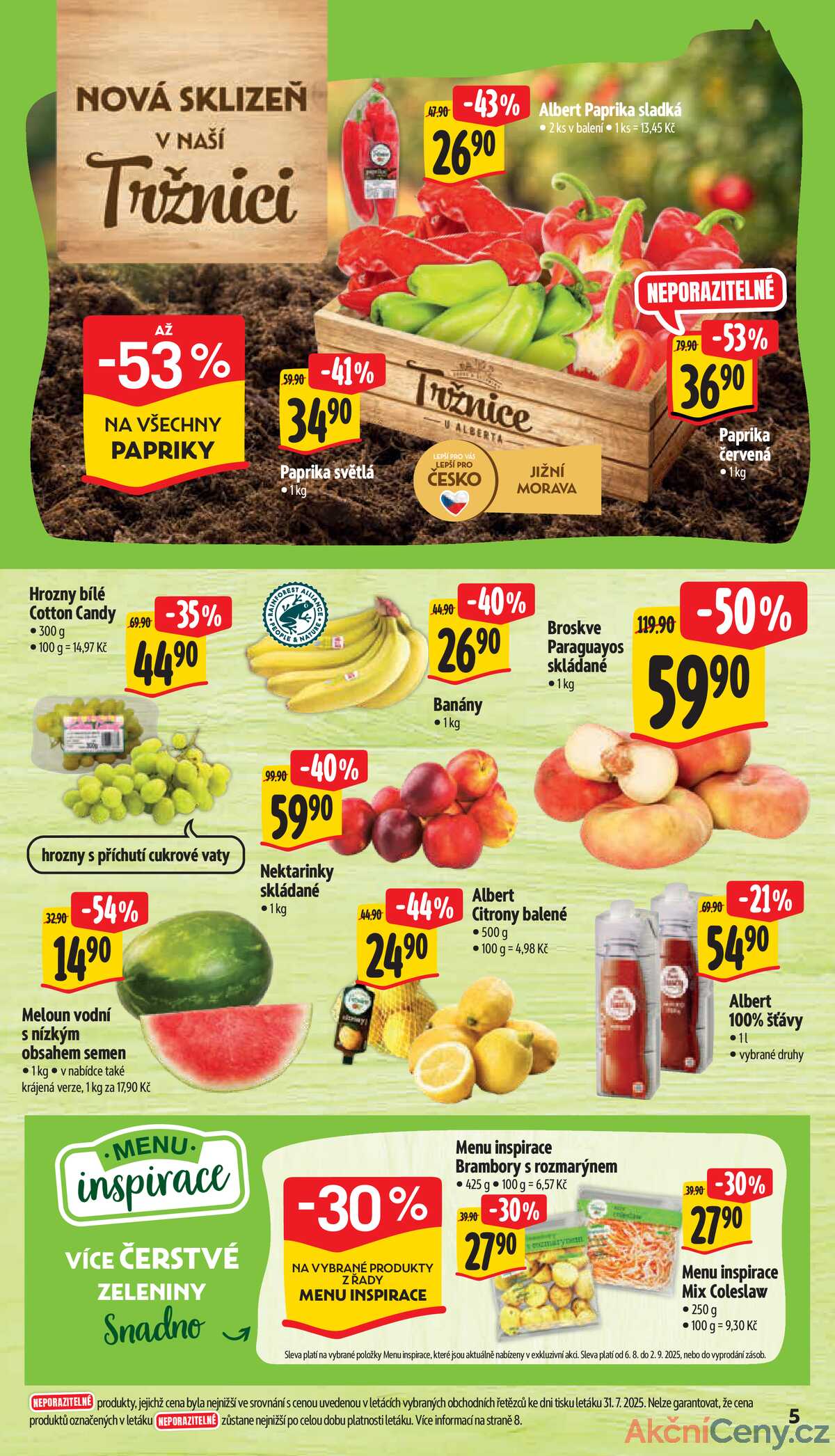 Albert Supermarket od 6.8. do 12.8.2025 strana 5