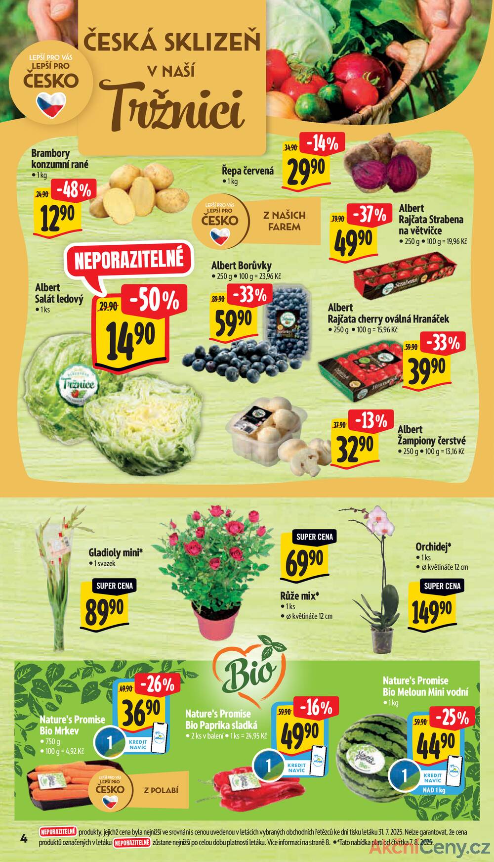 Leták Albert - Albert Supermarket od 6.8. do 12.8.2025 - strana 4