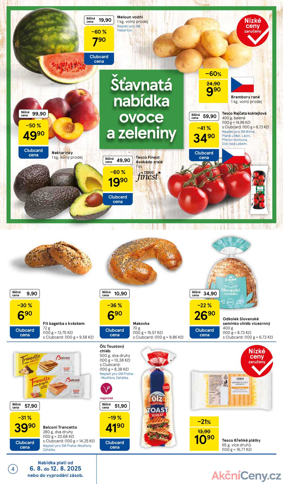 Tesco supermarkety od 6.8. do 12.8.2025 strana 4