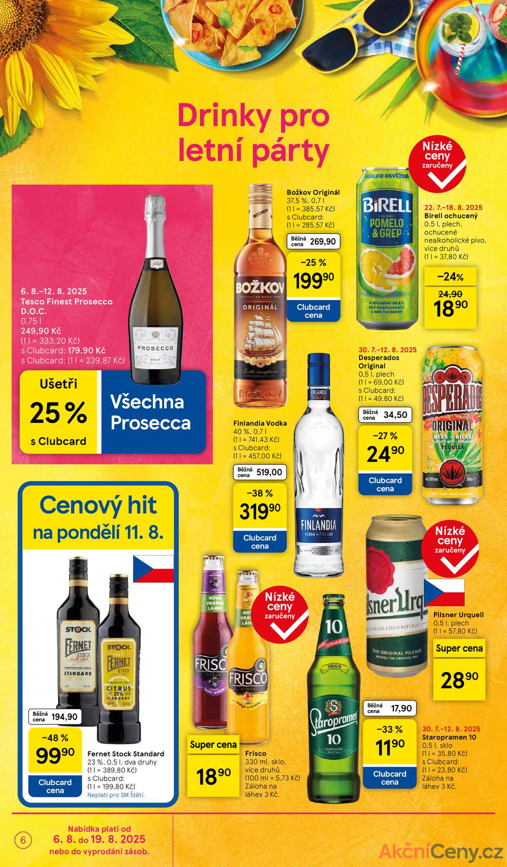 Leták Tesco - Tesco supermarkety od 6.8. do 12.8.2025 - strana 6 Leták Tesco - Tesco supermarkety od 6.8. do 12.8.2025 - strana 6