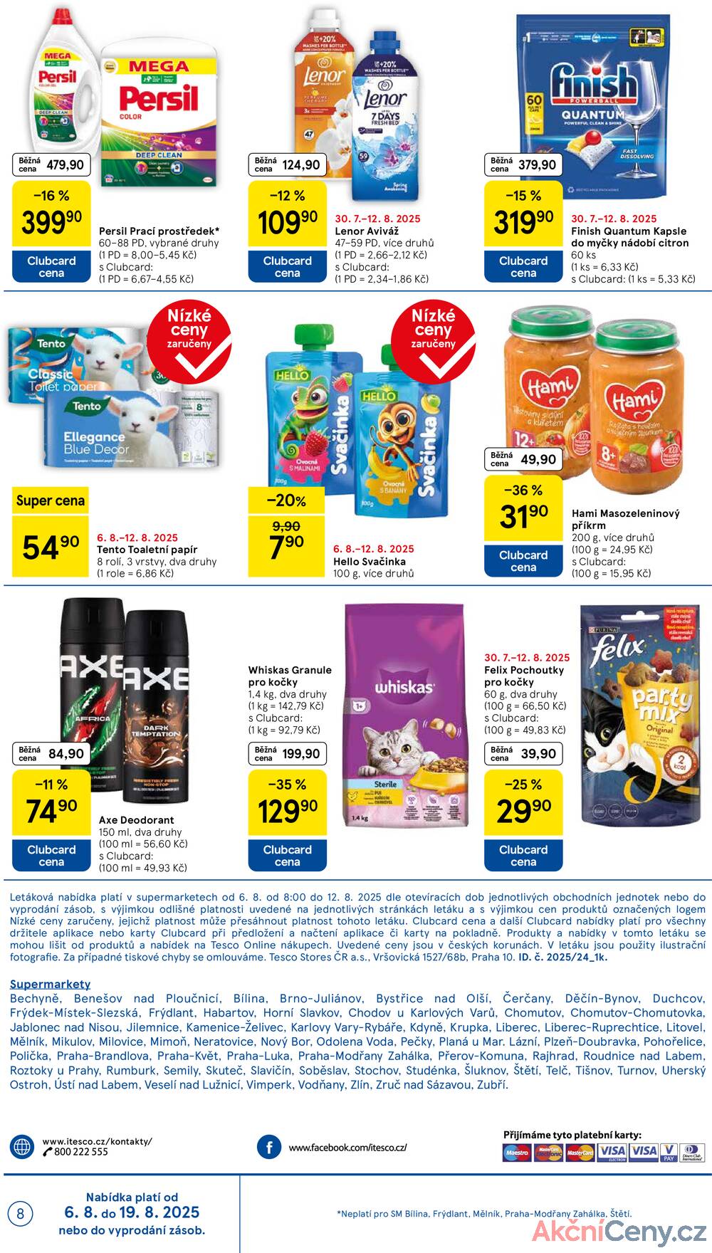 Leták Tesco - Tesco supermarkety od 6.8. do 12.8.2025 - strana 8 Leták Tesco - Tesco supermarkety od 6.8. do 12.8.2025 - strana 8