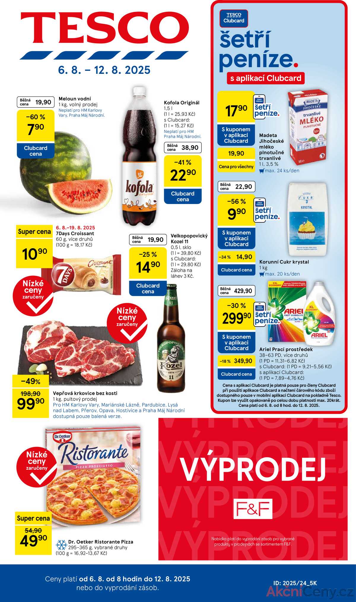 Tesco malé hypermarkety od 6.8. do 12.8.2025 strana 1