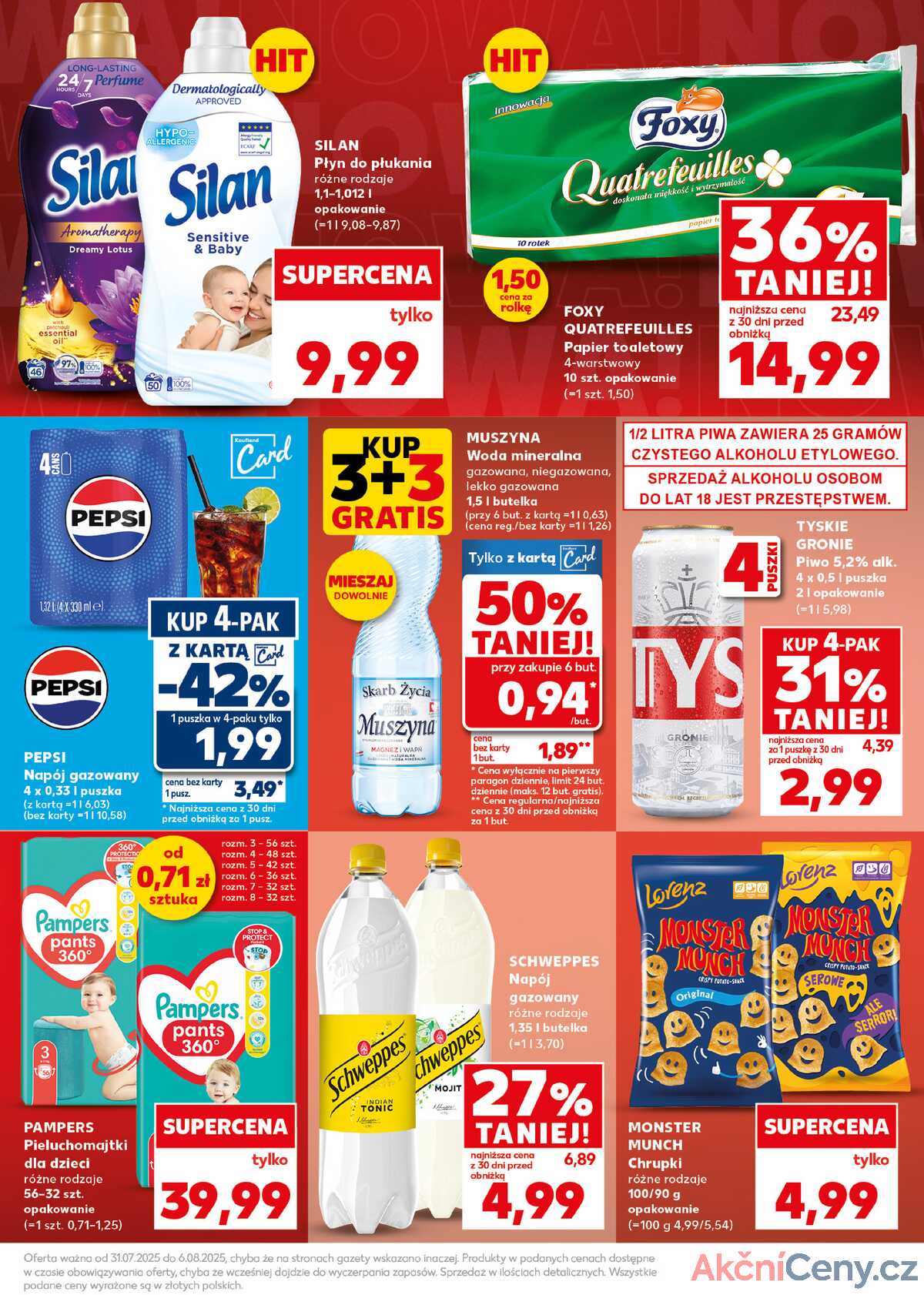 Leták Kaufland Polsko 4.8.-6.8.2025 - Silný start strana 7