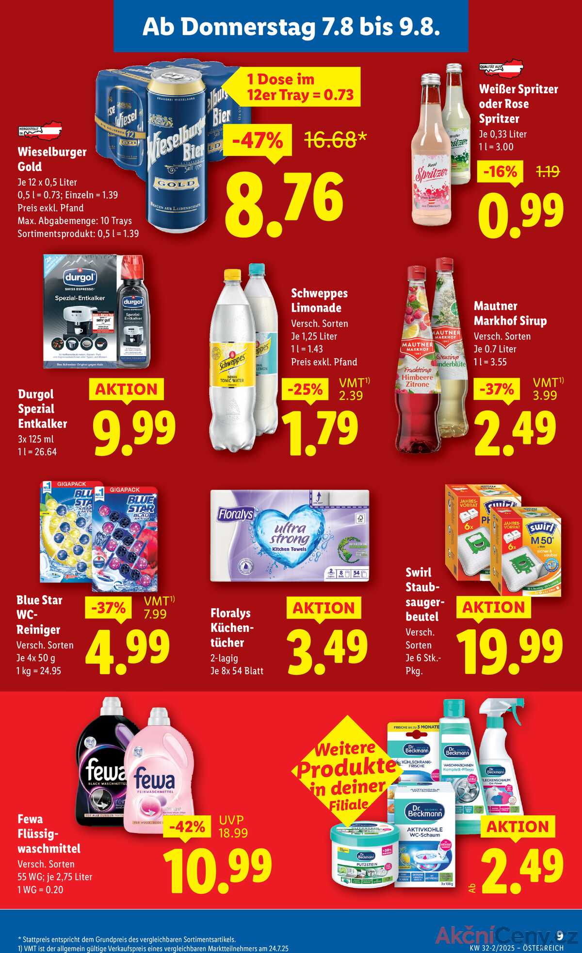 Leták Lidl Rakousko 7.8.-13.8.2025 strana 11