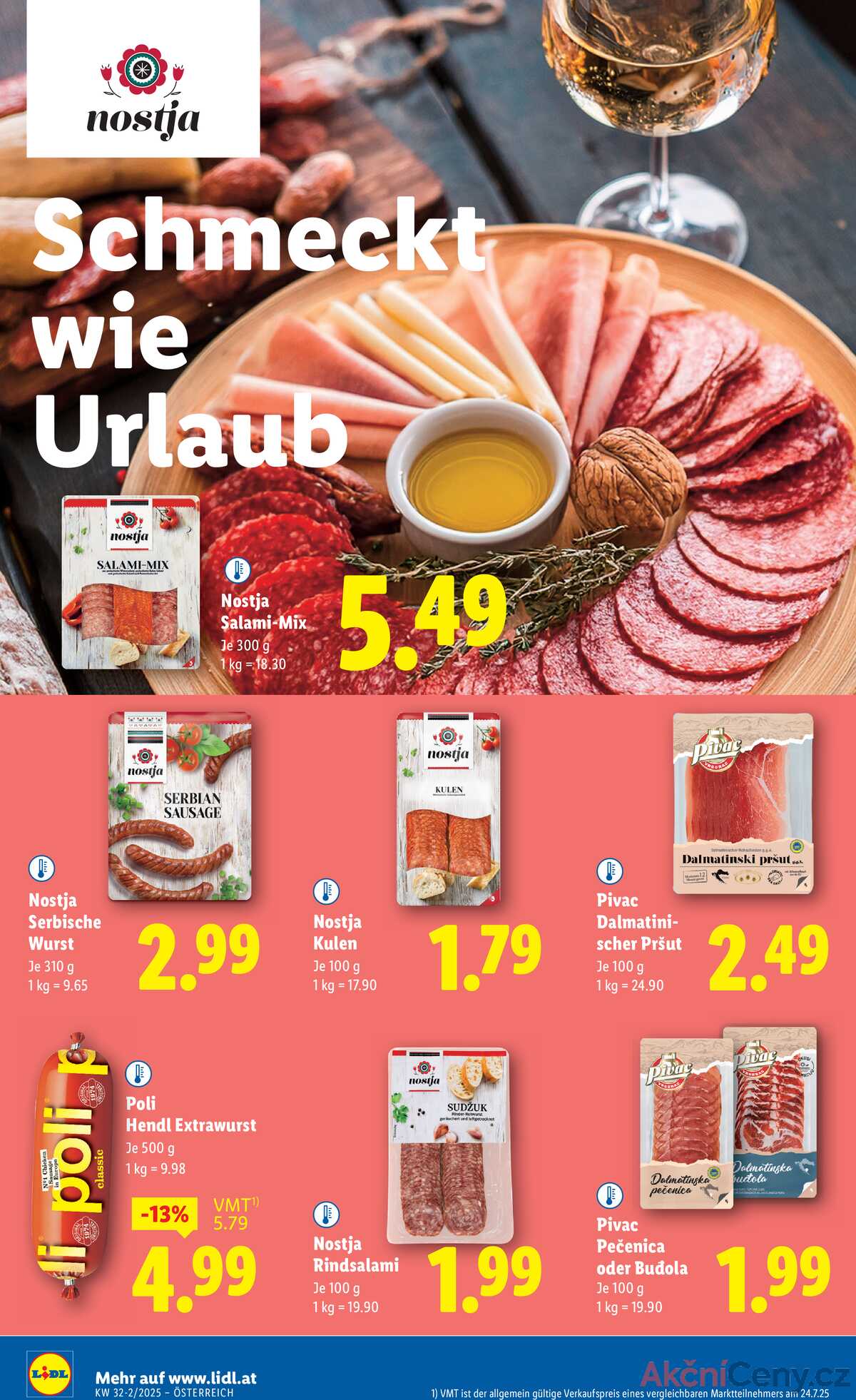 Leták Lidl Rakousko 7.8.-13.8.2025 strana 14