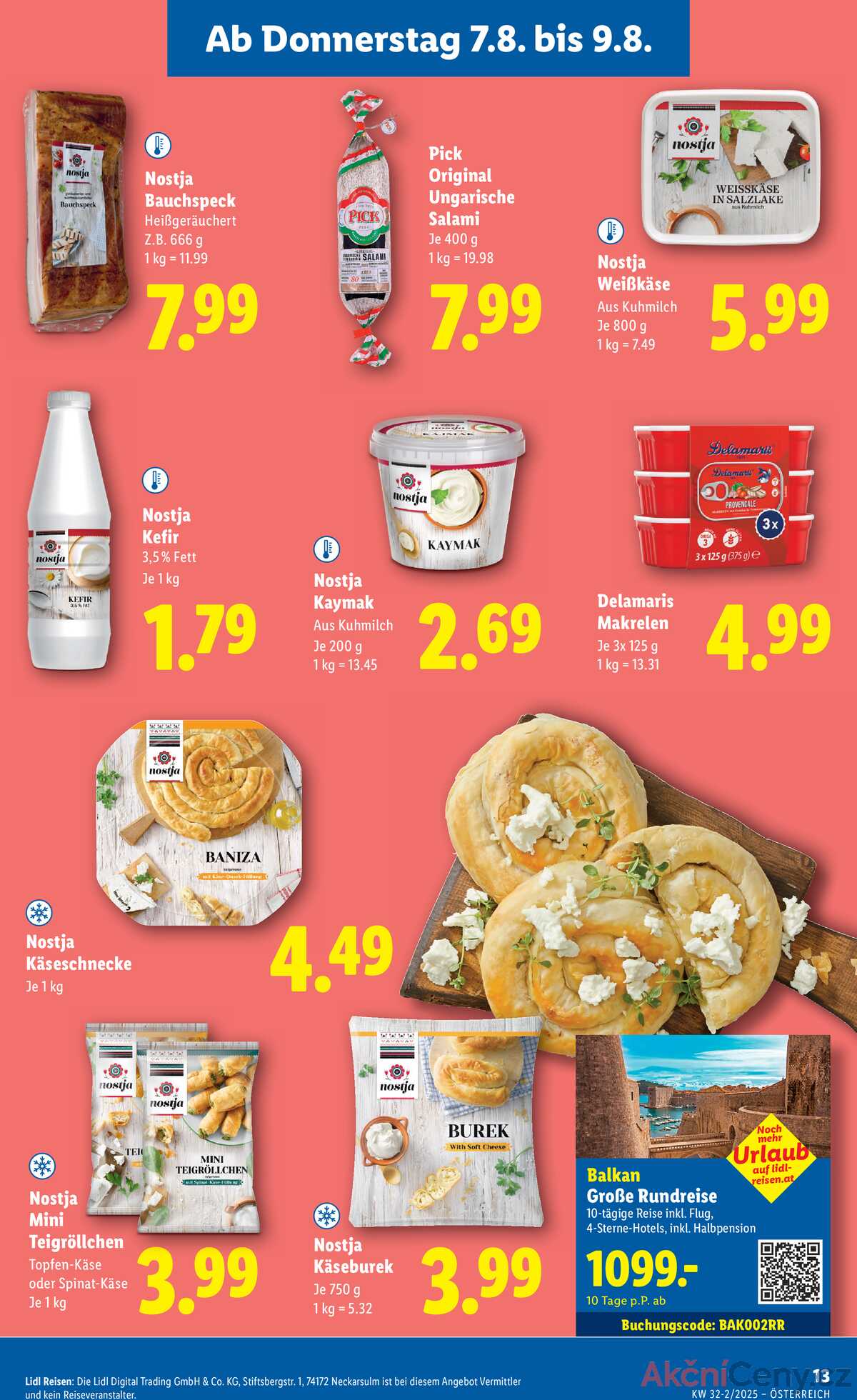 Leták Lidl Rakousko 7.8.-13.8.2025 strana 15