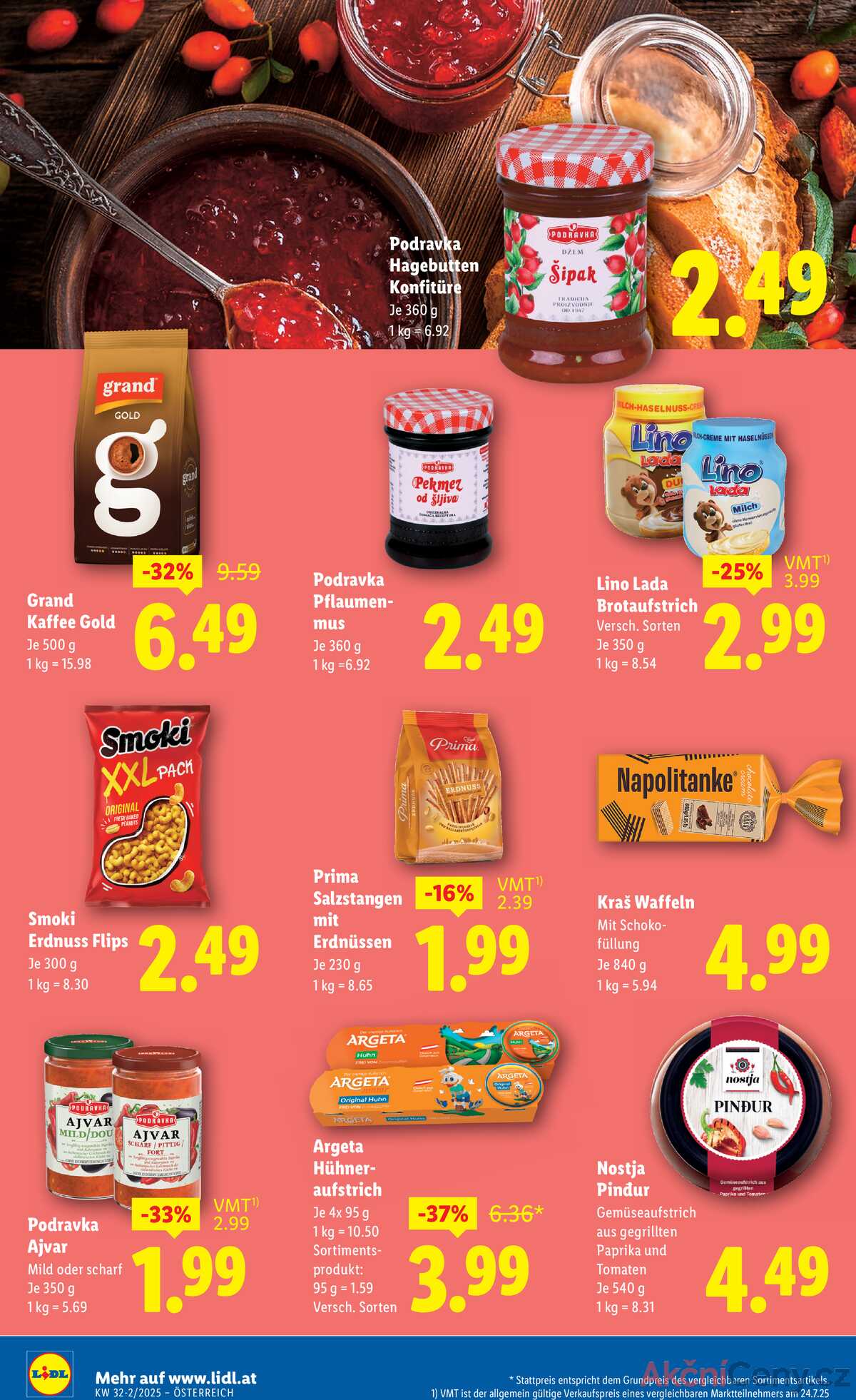 Leták Lidl Rakousko 7.8.-13.8.2025 strana 16