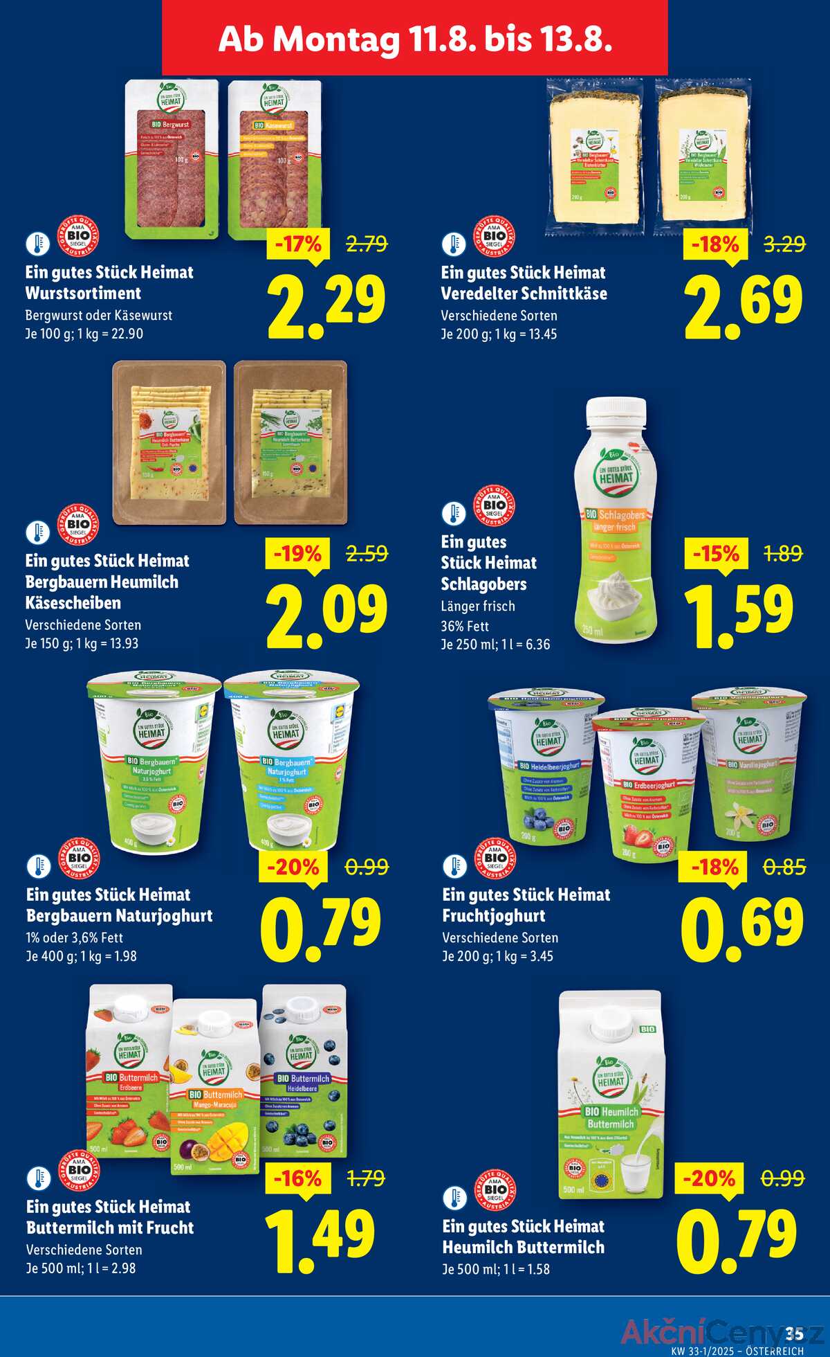 Leták Lidl Rakousko 7.8.-13.8.2025 strana 39