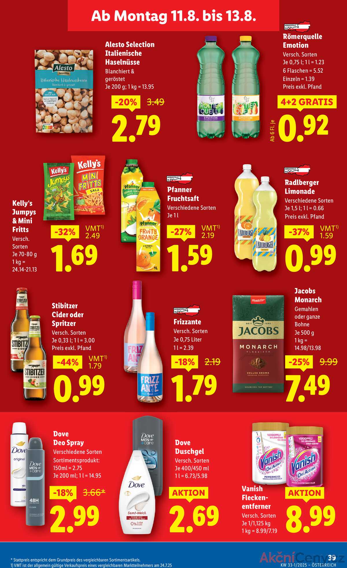 Leták Lidl Rakousko 7.8.-13.8.2025 strana 43