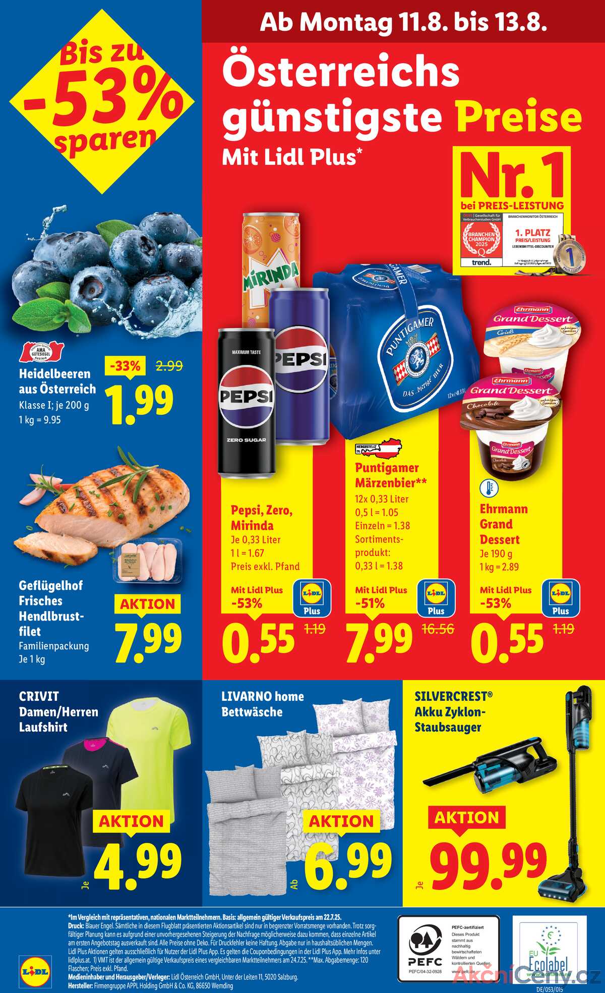 Leták Lidl Rakousko 7.8.-13.8.2025 strana 44
