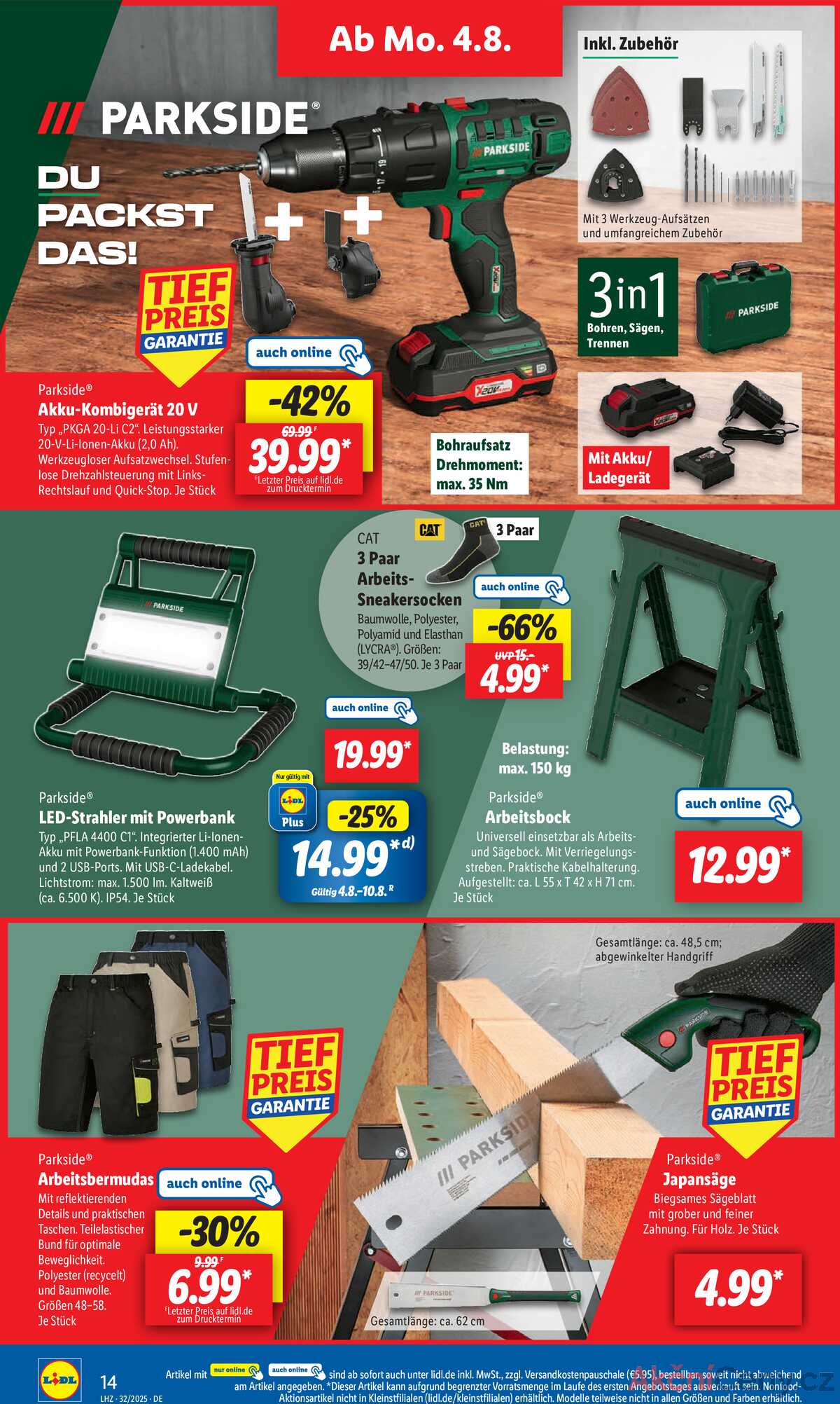 Leták Lidl Německo 4.8.-9.8.2025 strana 22