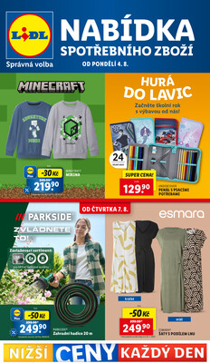 Lidl Spotřební zboží 4.8. - 10.8.