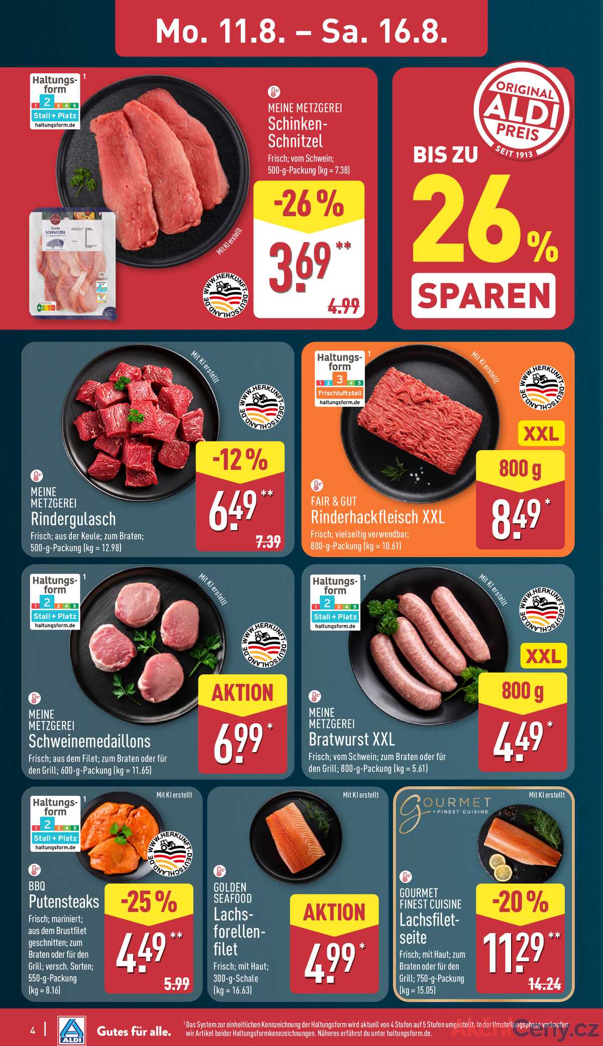 Leták ALDI Německo 11.8.-17.8.2025 strana 4
