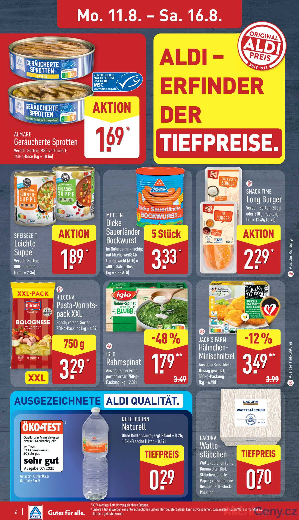 Leták ALDI Německo 11.8.-17.8.2025 strana 6