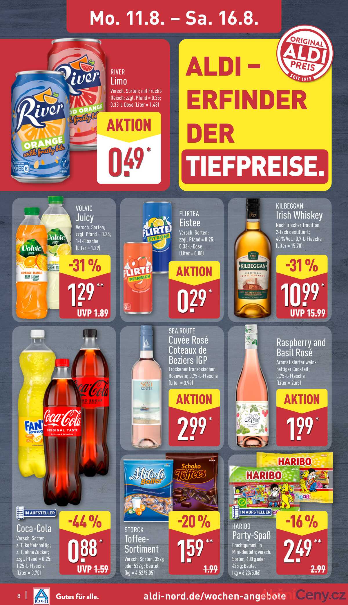 Leták ALDI Německo 11.8.-17.8.2025 strana 8