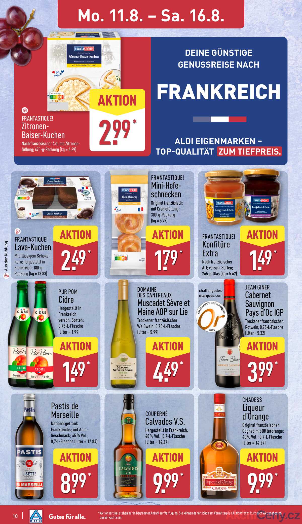 Leták ALDI Německo 11.8.-17.8.2025 strana 10