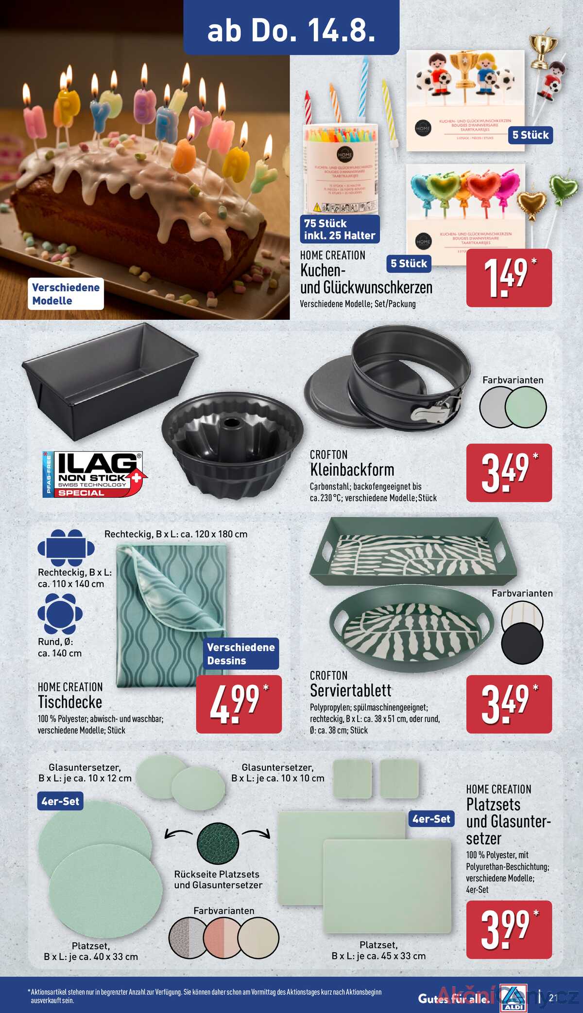 Leták ALDI Německo 11.8.-17.8.2025 strana 21