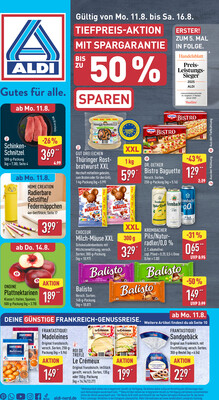 Leták ALDI Německo 11.8.-17.8.2025