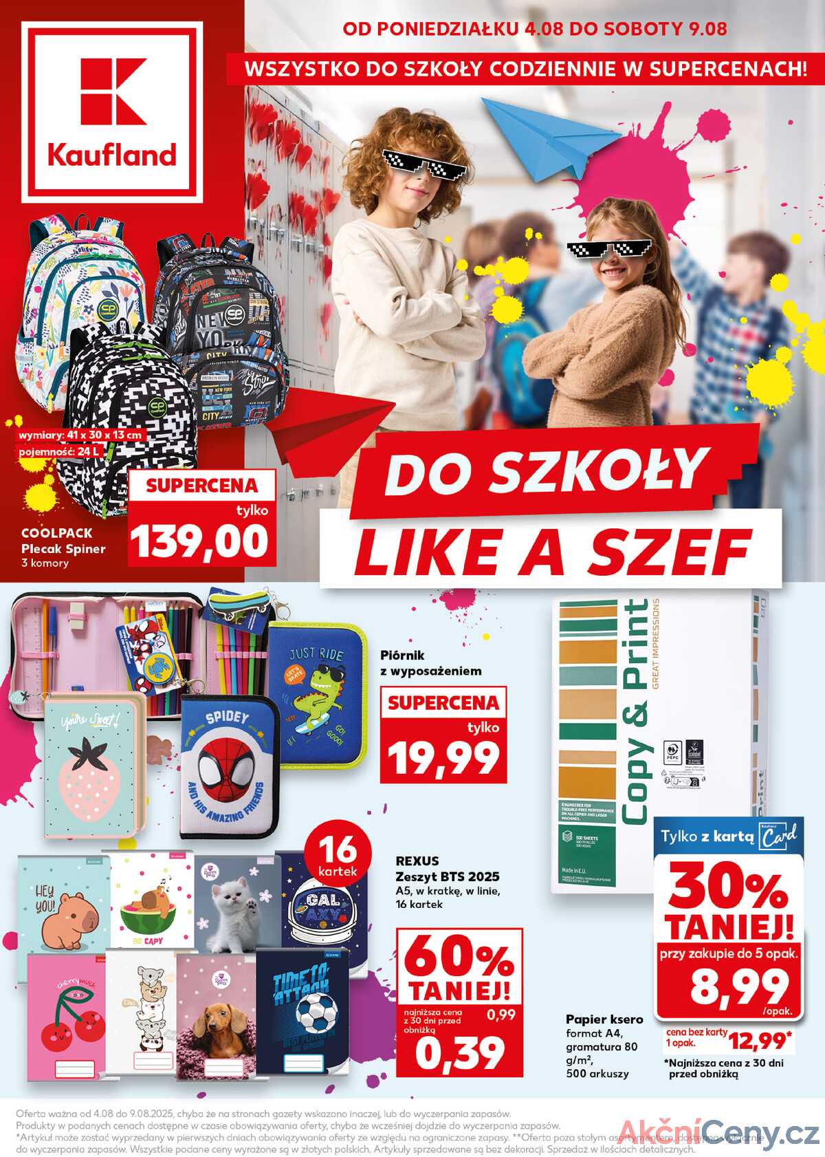 Leták Kaufland Polsko 4.8.-9.8.2025 strana 1