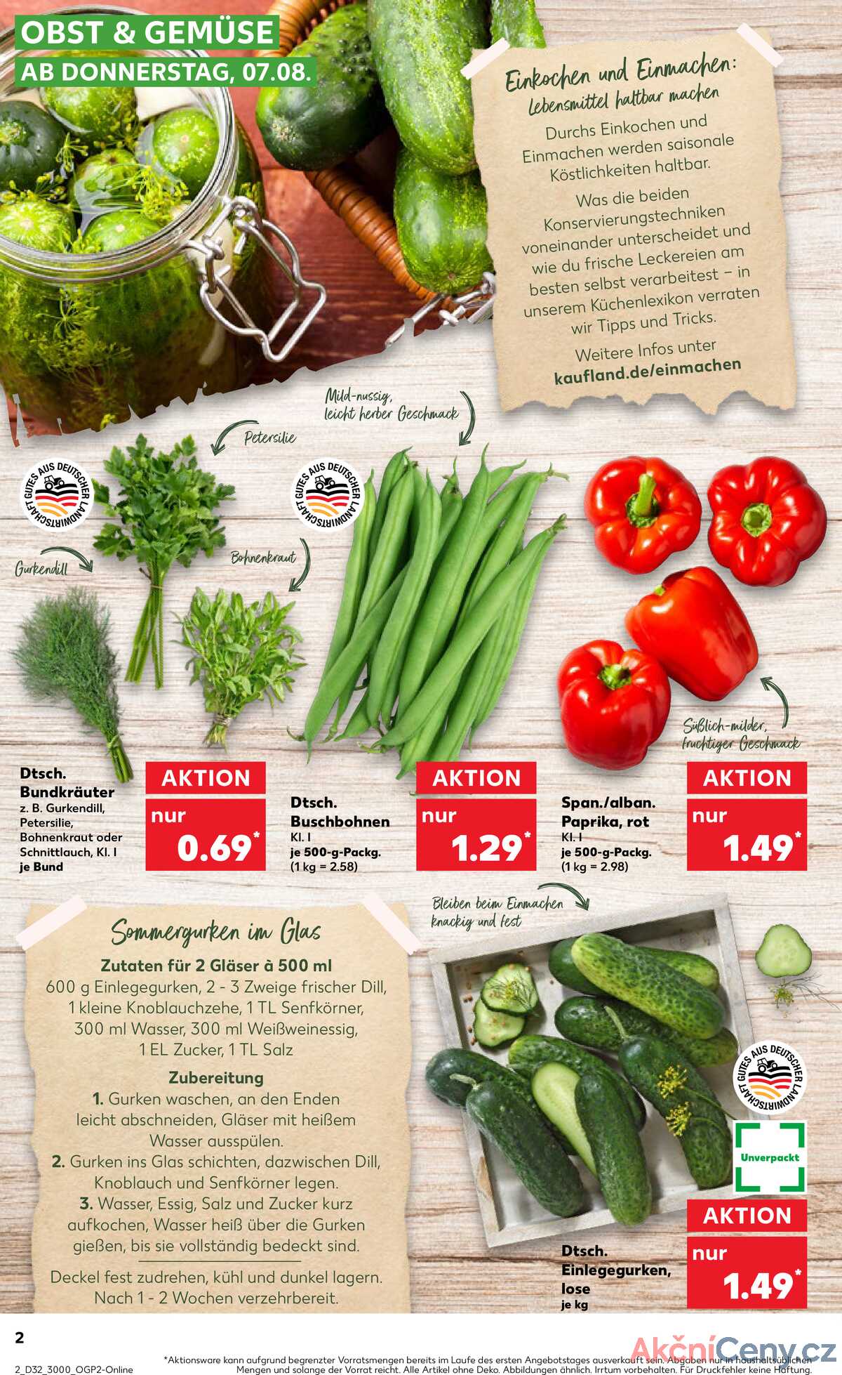 Leták Kaufland Německo 7.8.-13.8.2025 strana 2