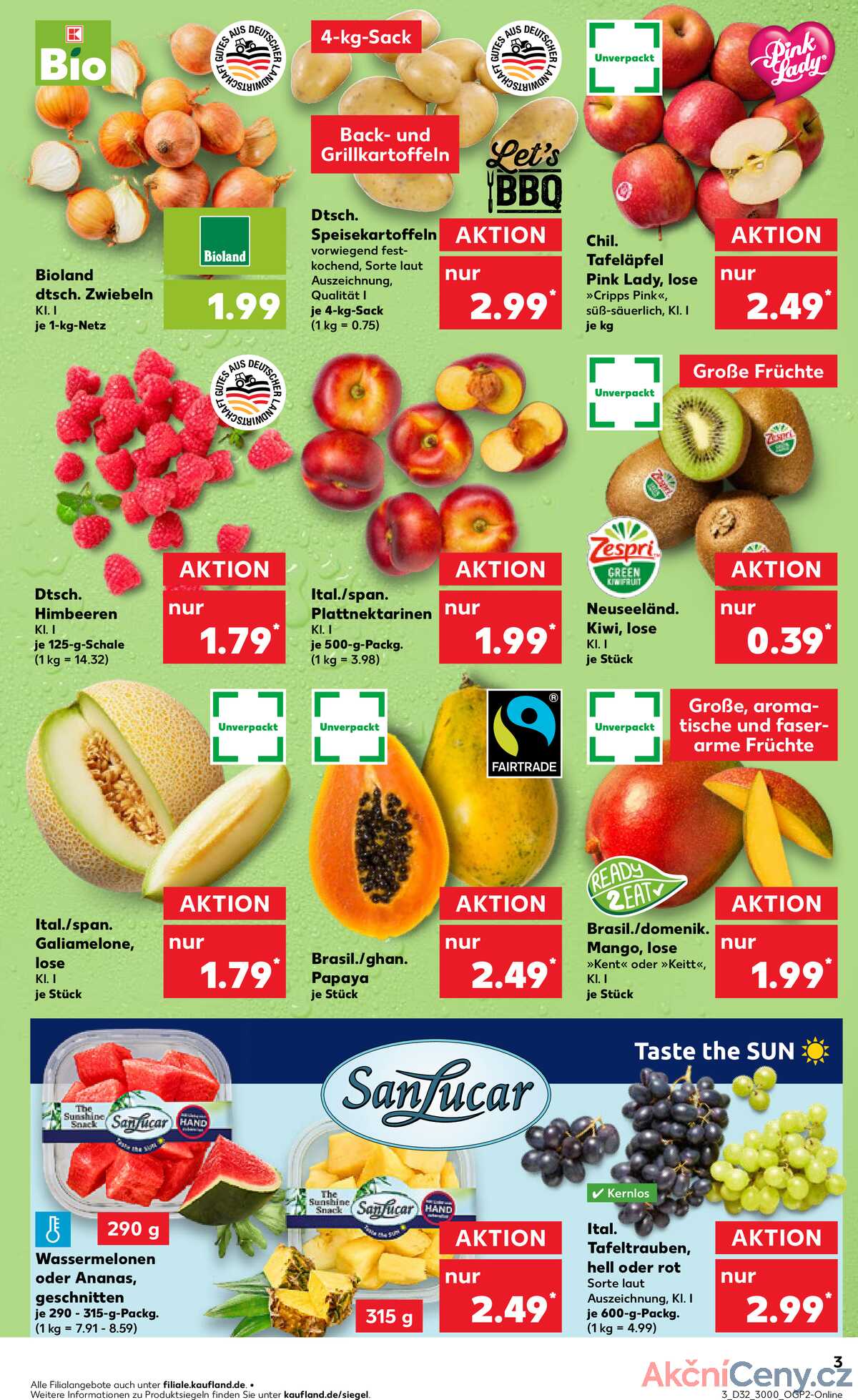 Leták Kaufland Německo 7.8.-13.8.2025 strana 3