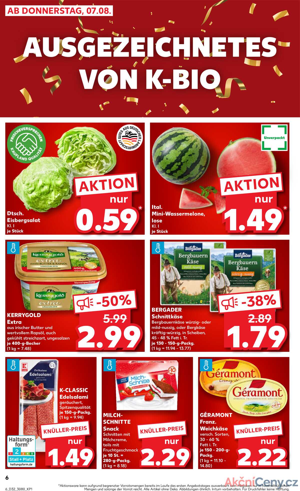 Leták Kaufland Německo 7.8.-13.8.2025 strana 6