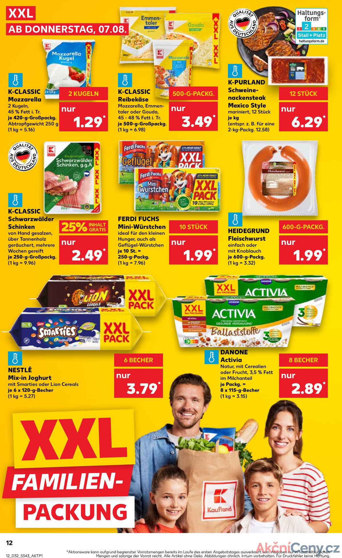 Leták Kaufland Německo 7.8.-13.8.2025 strana 12