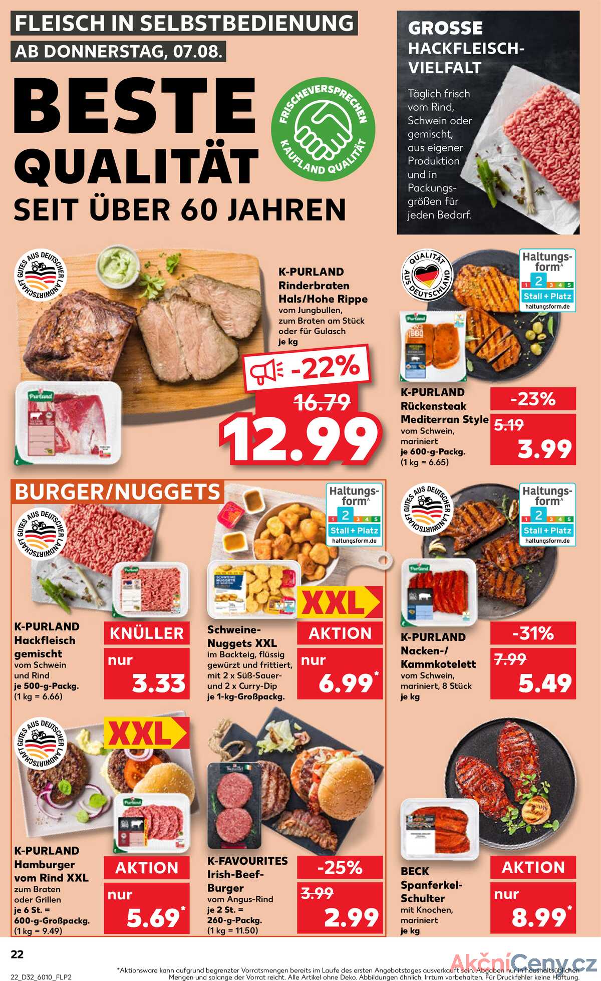 Leták Kaufland Německo 7.8.-13.8.2025 strana 22