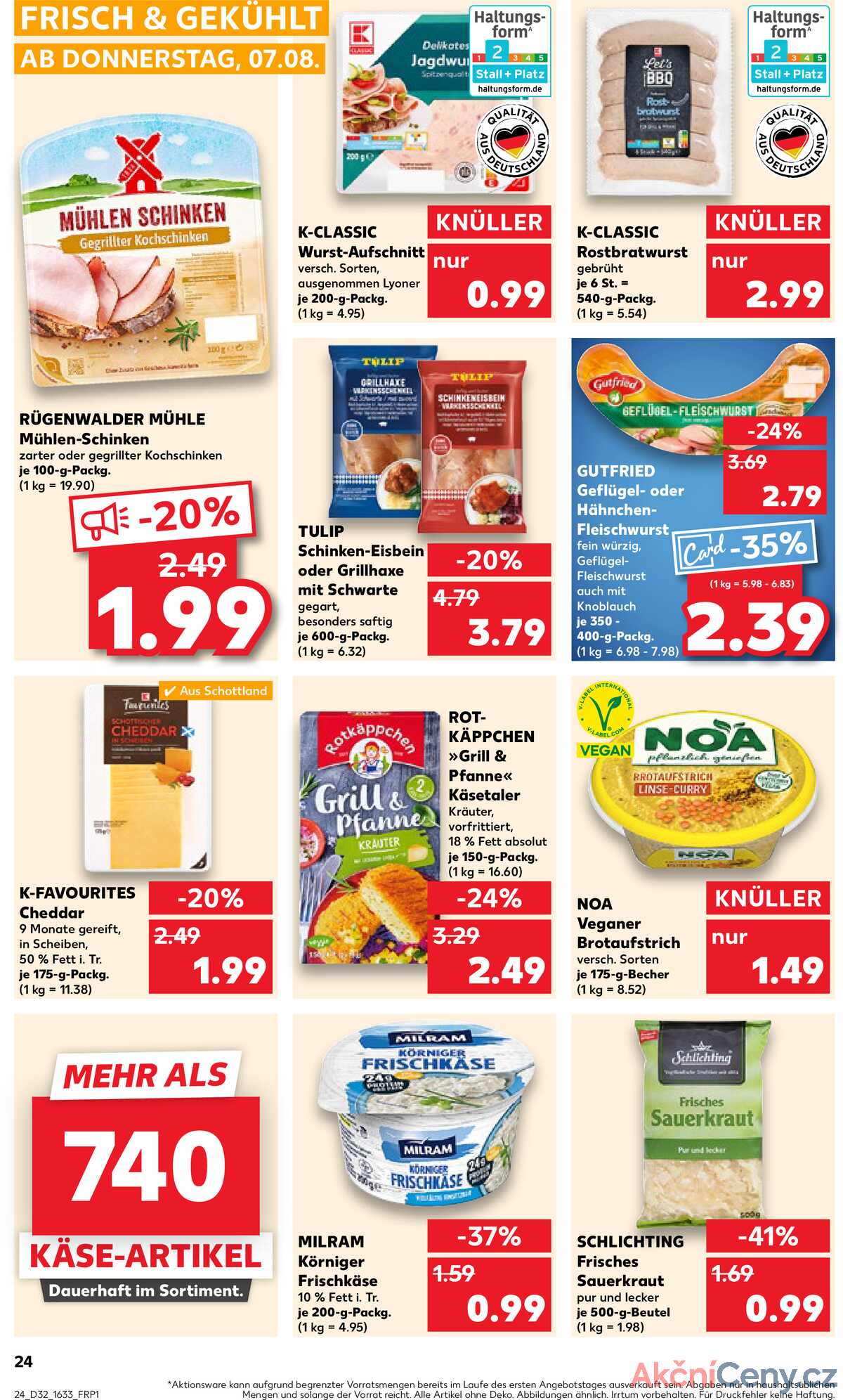 Leták Kaufland Německo 7.8.-13.8.2025 strana 24