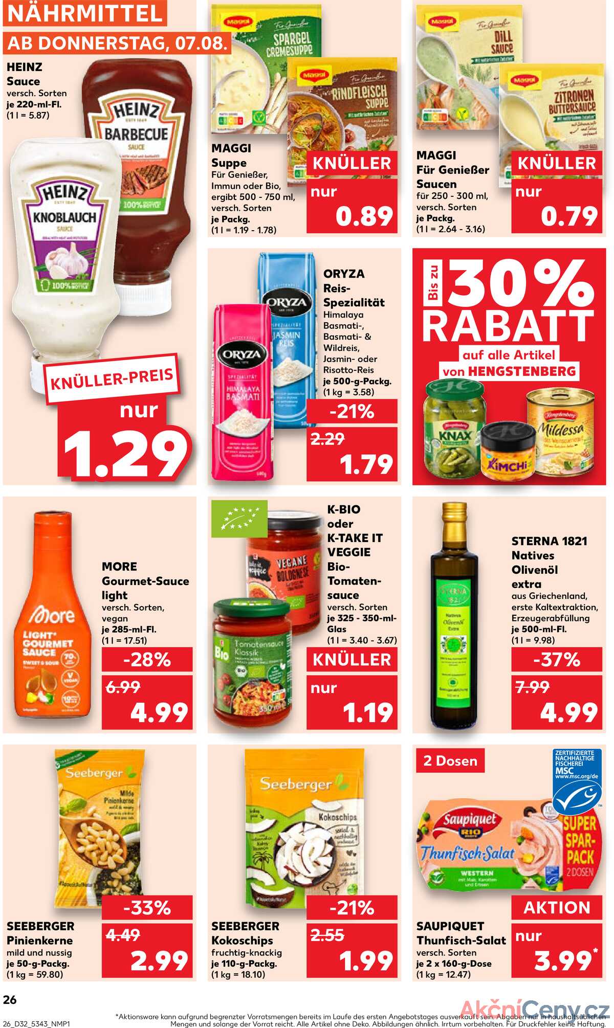 Leták Kaufland Německo 7.8.-13.8.2025 strana 26