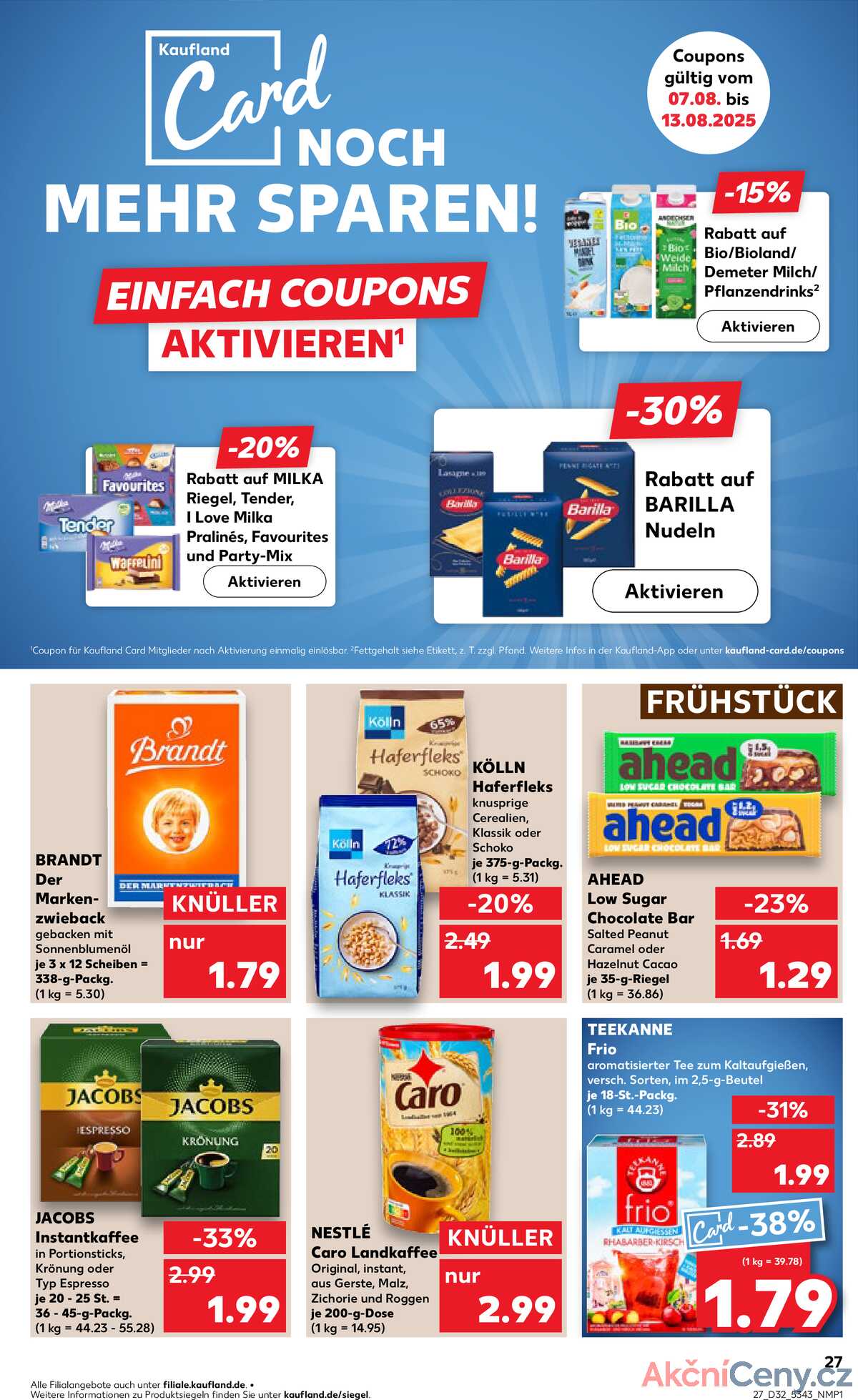 Leták Kaufland Německo 7.8.-13.8.2025 strana 27