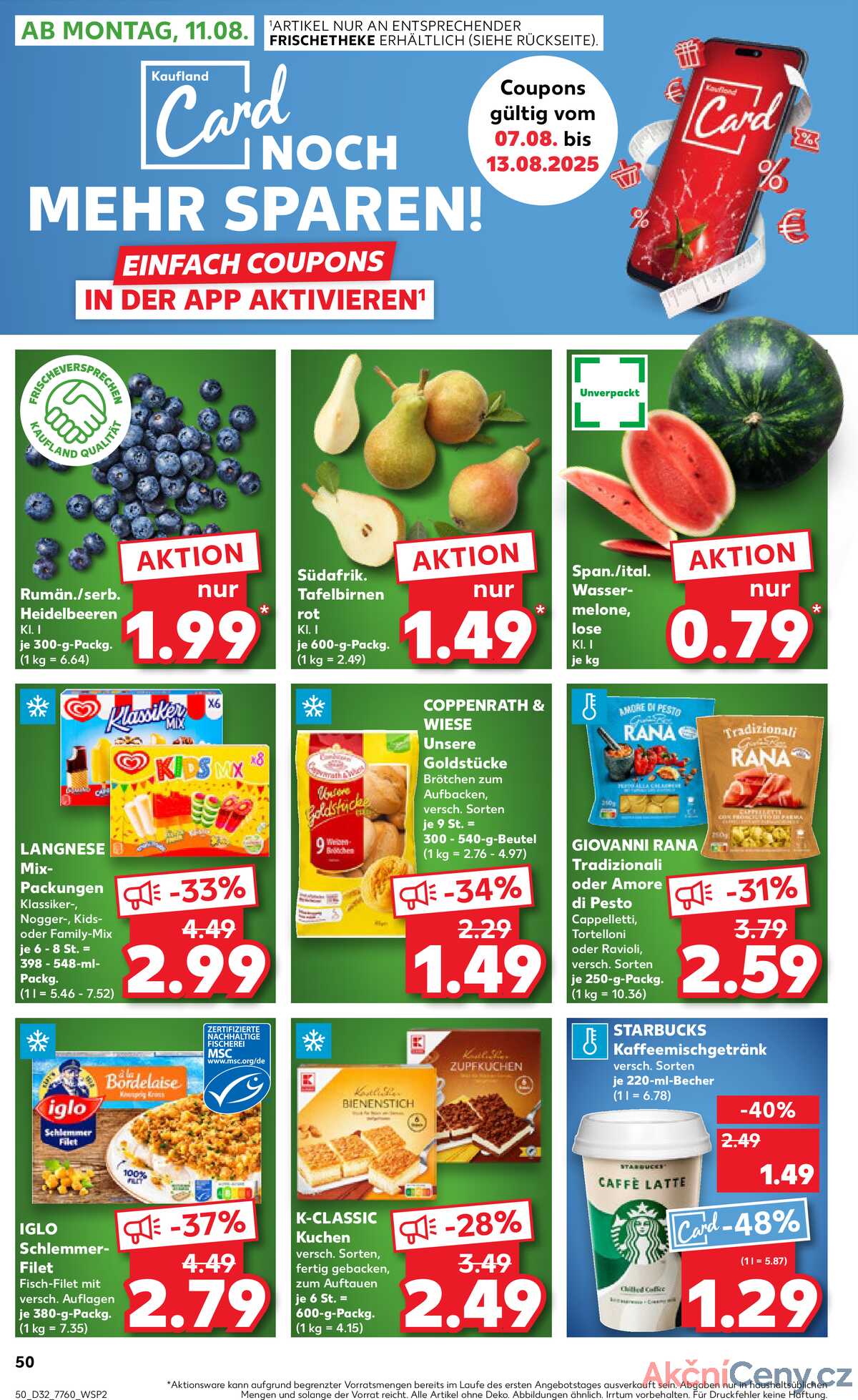 Leták Kaufland Německo 7.8.-13.8.2025 strana 50