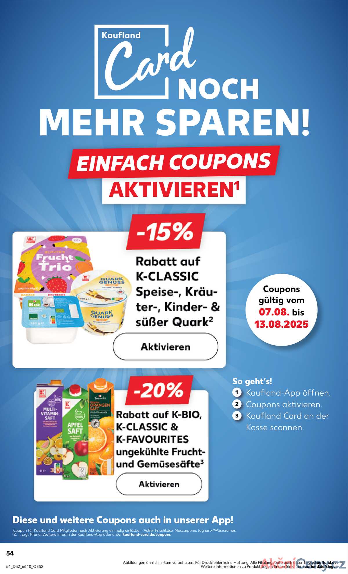 Leták Kaufland Německo 7.8.-13.8.2025 strana 54