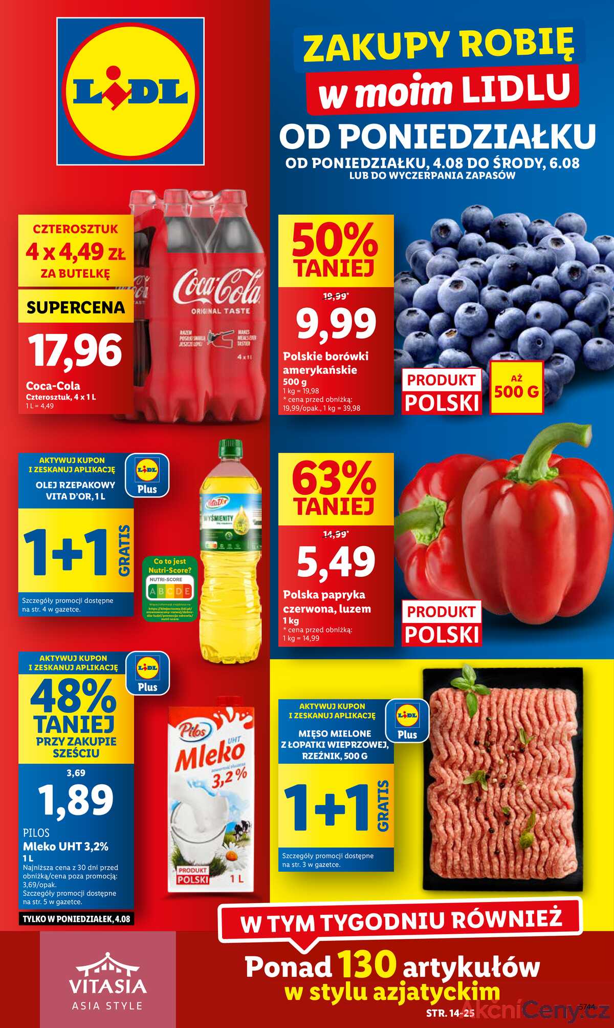 Leták Lidl Polsko 4.8.-6.8.2025 strana 1