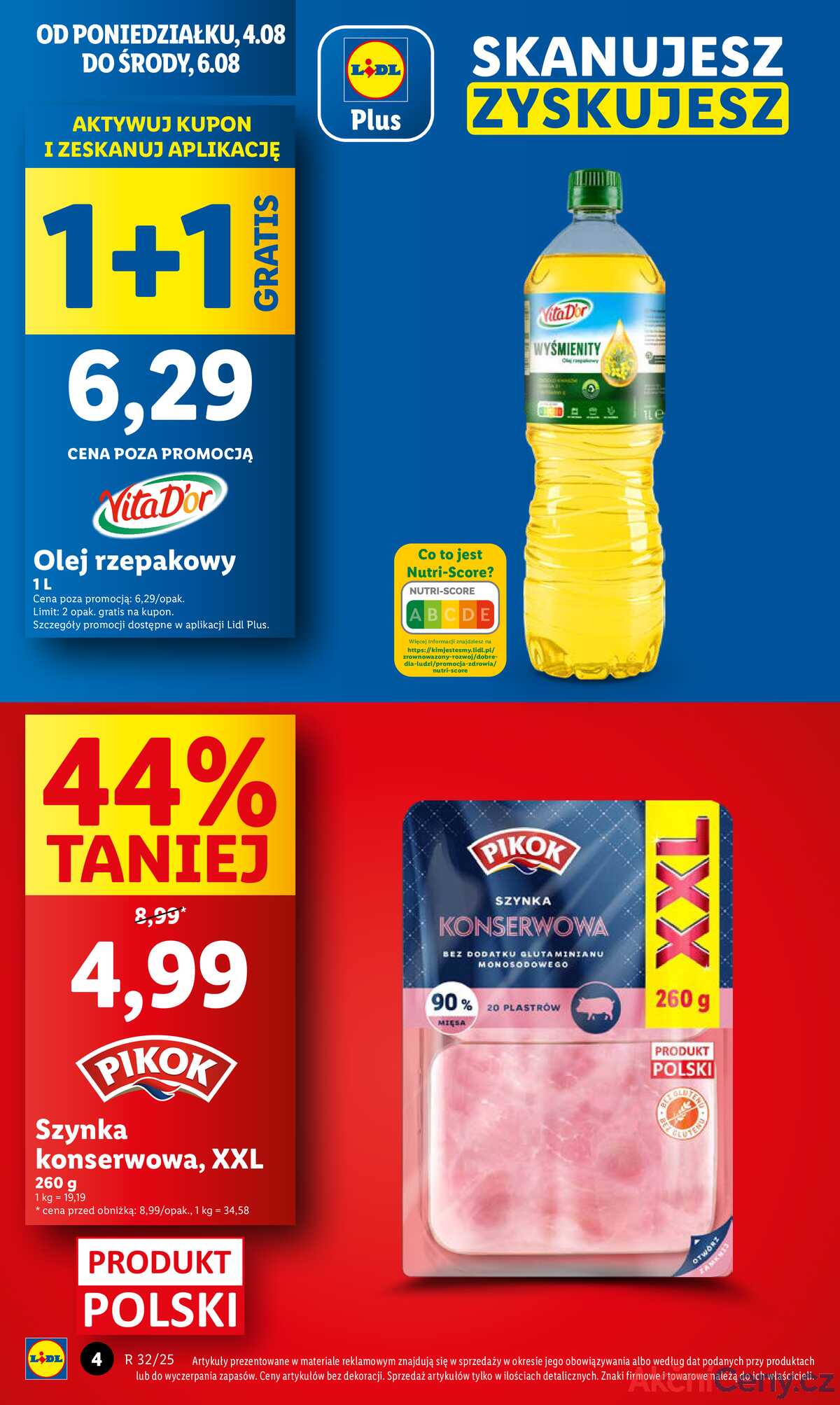 Leták Lidl Polsko 4.8.-6.8.2025 strana 4