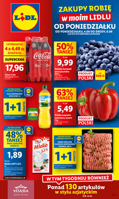 Leták Lidl Polsko 4.8.-6.8.2025