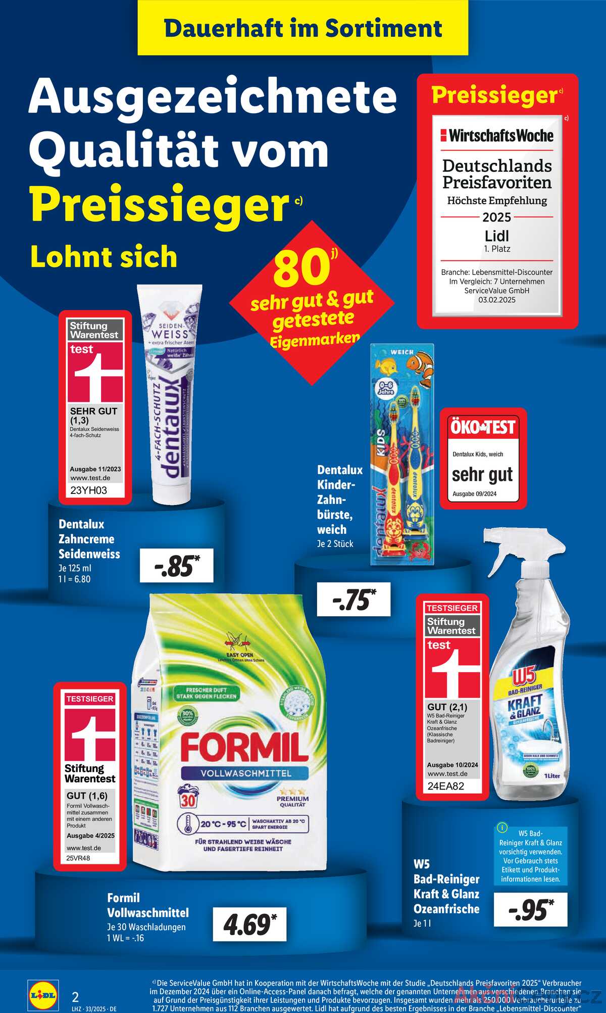Leták Lidl Německo 11.8.-16.8.2025 strana 2