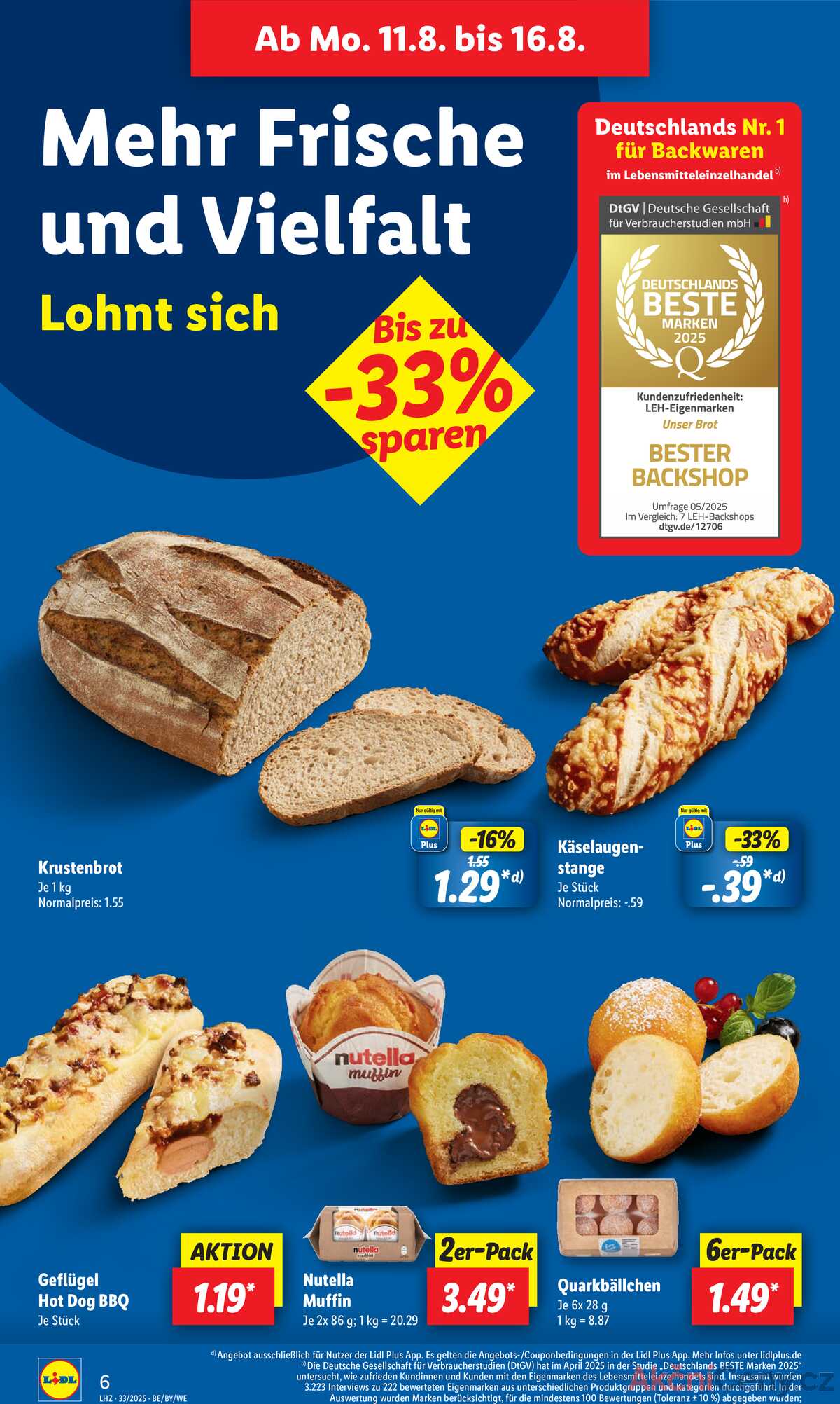 Leták Lidl Německo 11.8.-16.8.2025 strana 8