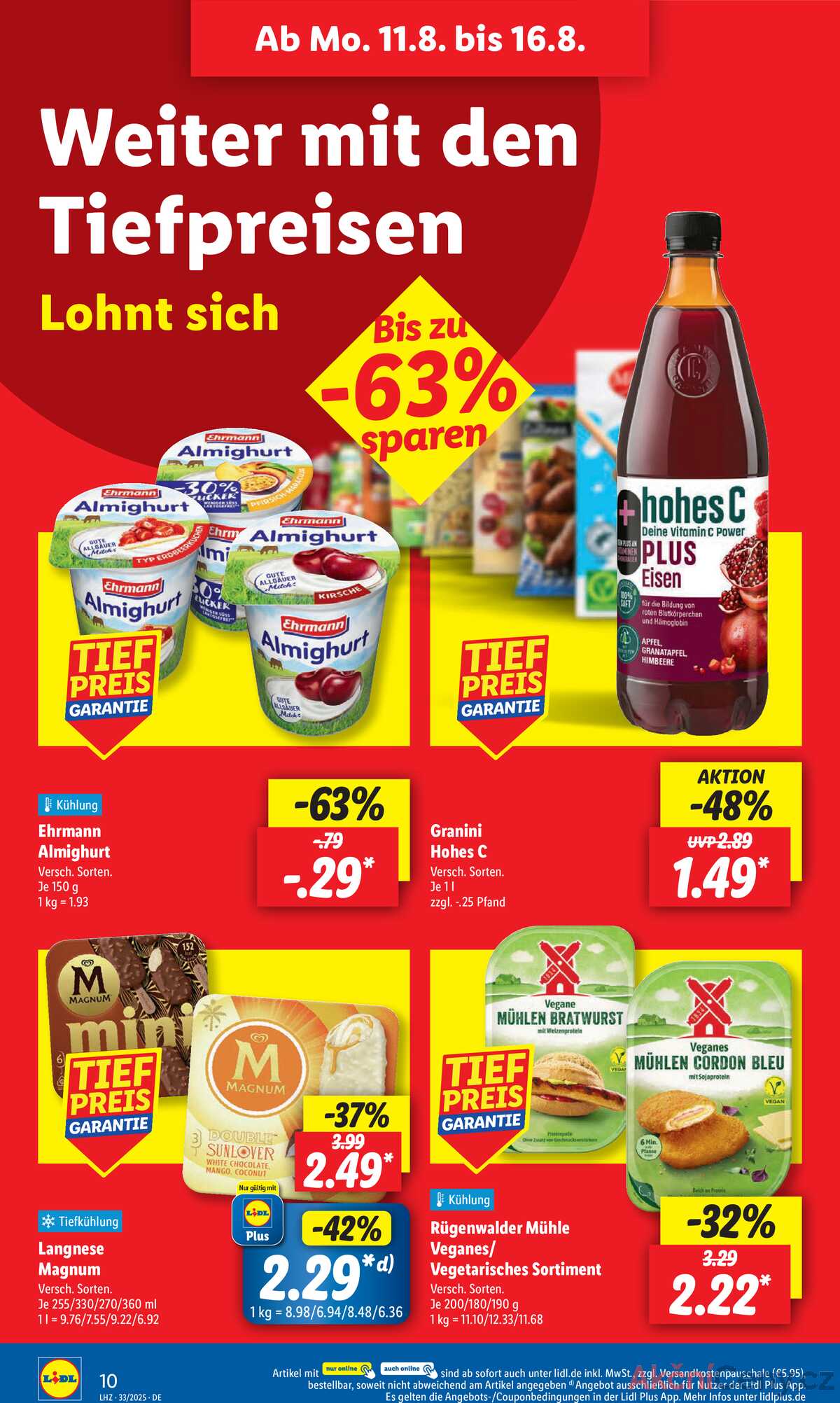 Leták Lidl Německo 11.8.-16.8.2025 strana 14