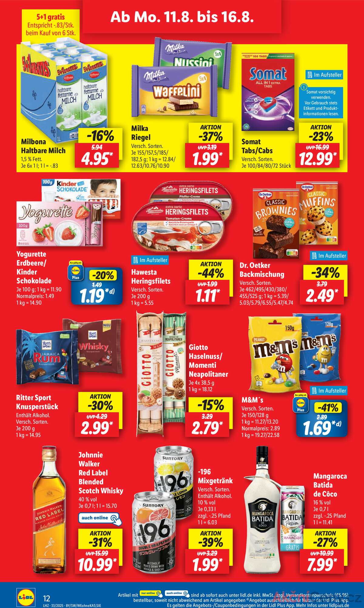 Leták Lidl Německo 11.8.-16.8.2025 strana 16