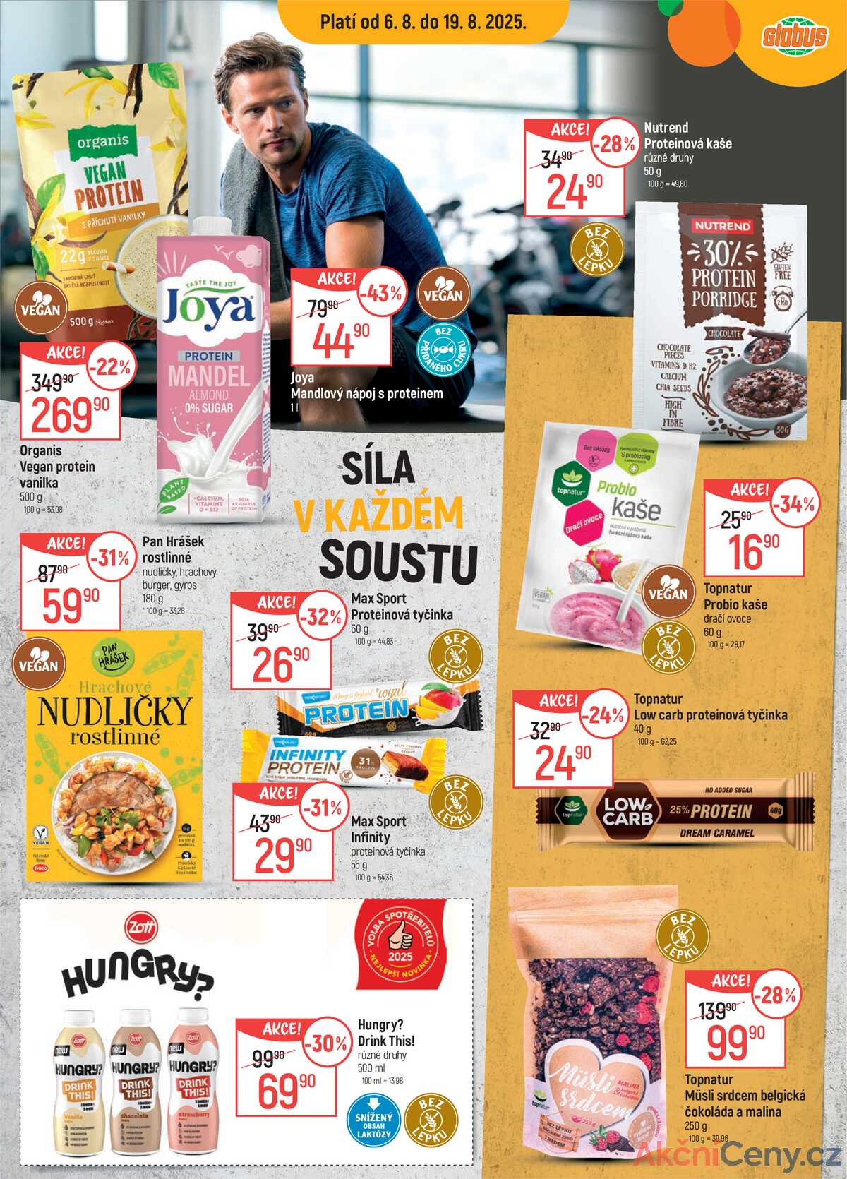 Akční leták Globus 6.8. - 19.8.2025 - Globus Praha - Centrum Černý Most strana 2