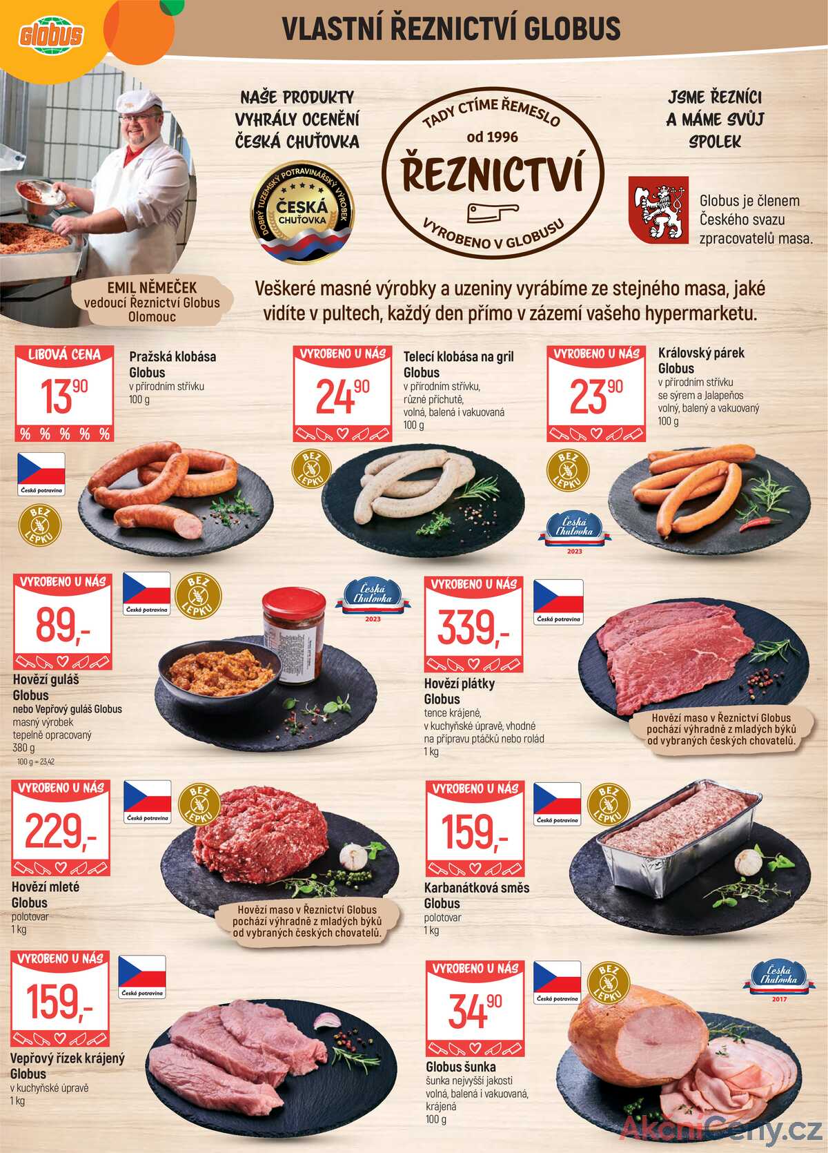 Akční leták Globus 6.8. - 12.8.2025 - Globus Olomouc strana 5