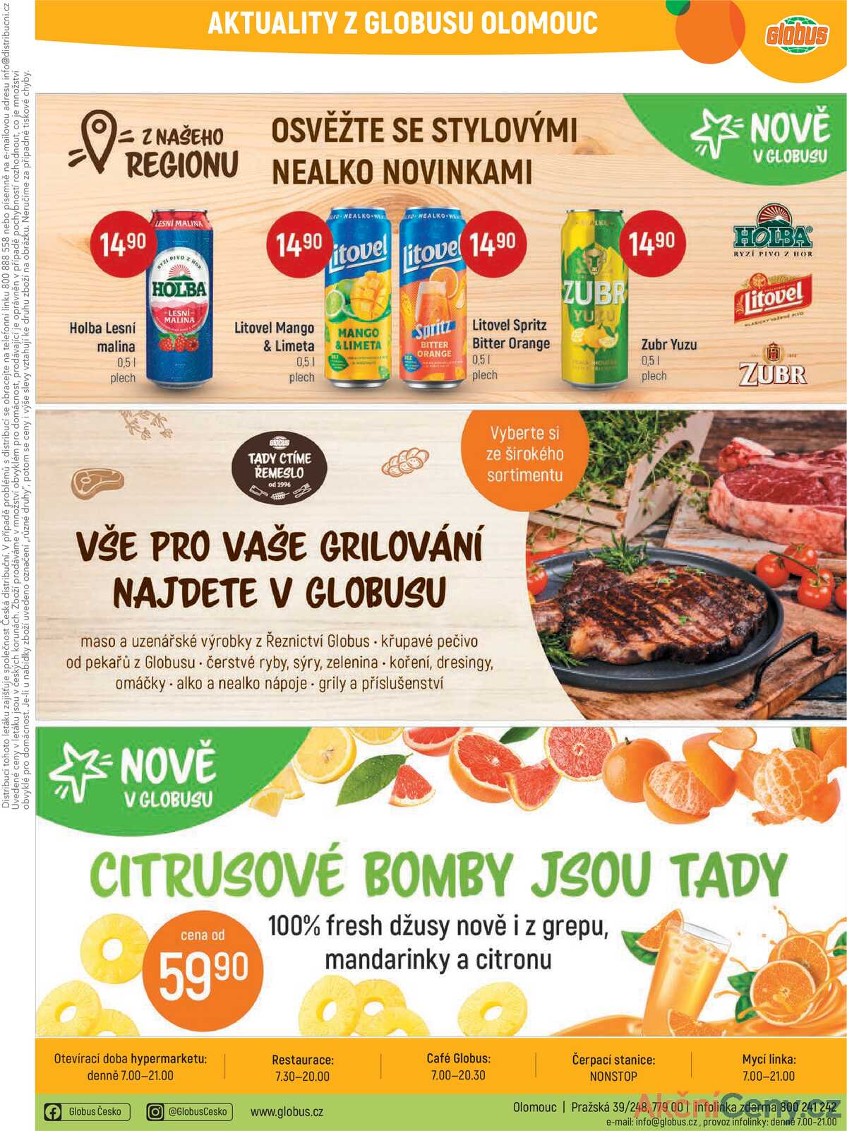 Akční leták Globus 6.8. - 12.8.2025 - Globus Olomouc strana 33