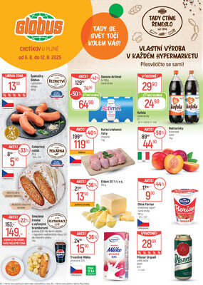 Akční leták Globus 6.8. - 12.8.2025 - Globus Chotíkov u Plzně