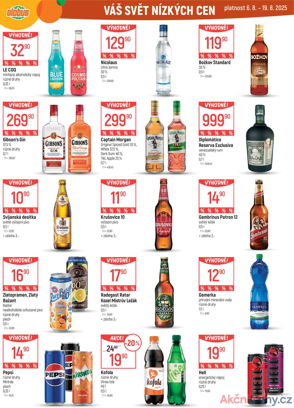 Akční leták Globus 6.8. - 12.8.2025 - Globus Chotíkov u Plzně strana 4