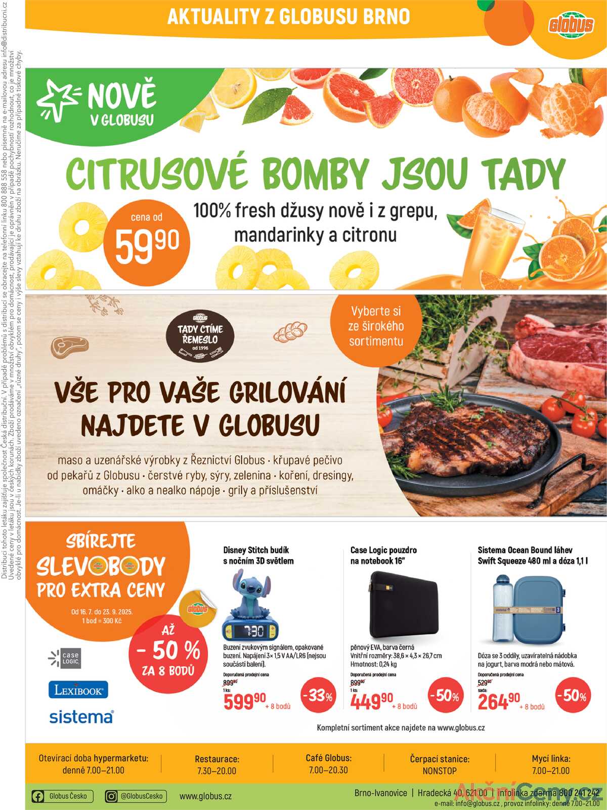 Akční leták Globus 6.8. - 12.8.2025 - Globus Brno Ivanovice strana 33