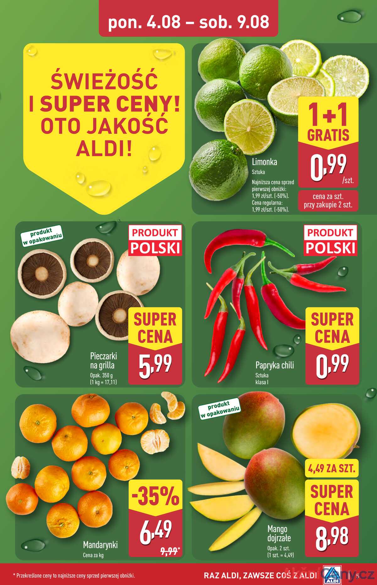 Leták Aldi Polsko 4.8.-9.8.2025 strana 5