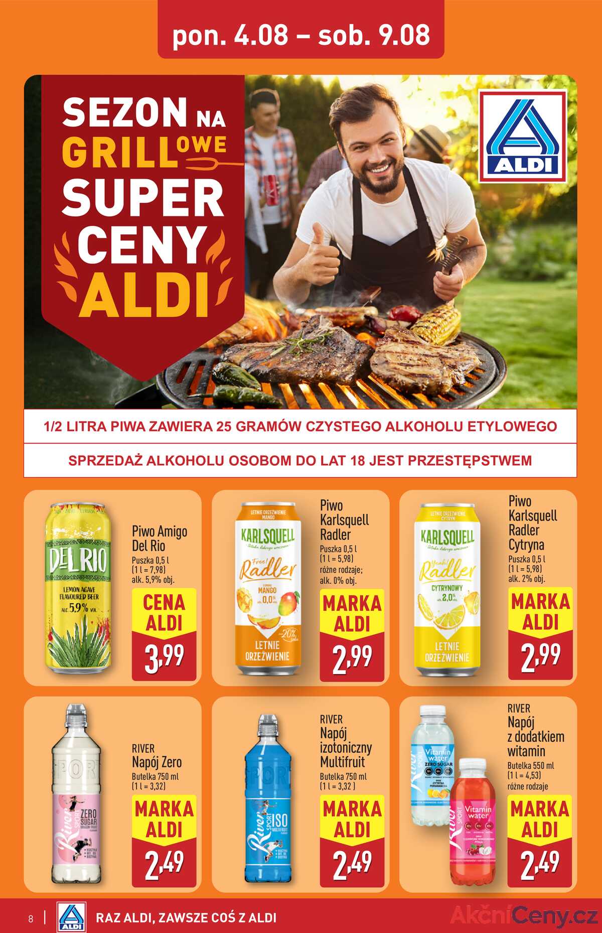 Leták Aldi Polsko 4.8.-9.8.2025 strana 8