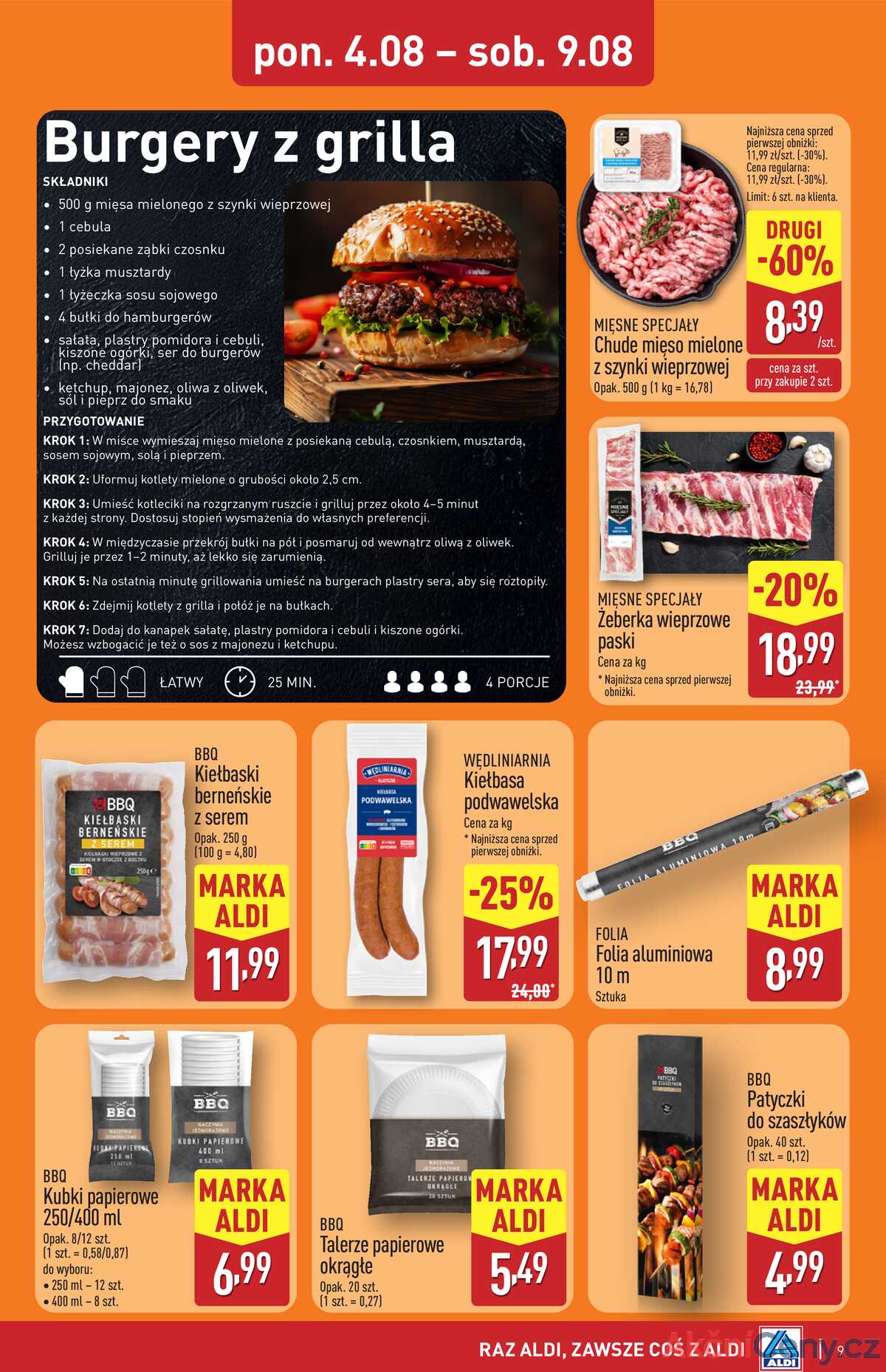 Leták Aldi Polsko 4.8.-9.8.2025 strana 9